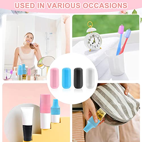 MAYCREATE® 24PCS Leak Proof Sleeves for Travel Bottles Silicone Elastic Covers for Toiletries Reusable for Container Shampoo MAYCREATE® 24PCS Leak Proof Sleeves for Travel Bottles Silicone Elastic Covers for Toiletries Reusable for Container Shampoo
